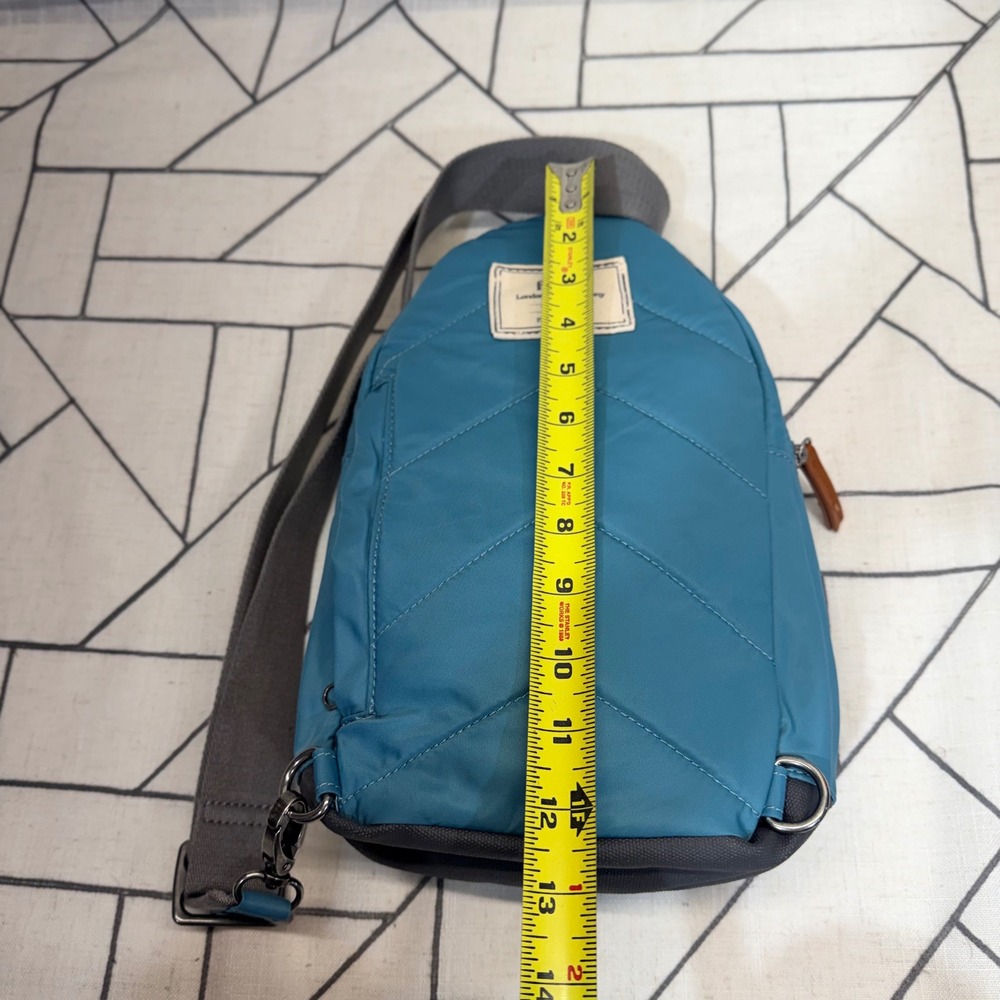 ROKA London Willesden B Sling Bag One Size Teal Blue Sustainable Crossbody - Picture 7 of 8